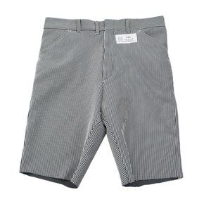 Haband of Paterson Shorts Mens 36 White Stripped Cotton Pockets Bermuda Bottoms